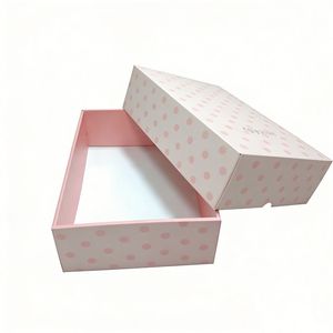 Boîte cadeau rectangulaire de luxe à couverture rigide, auto-élevante, en matériaux recyclés, avec logo imprimé personnalisé, finition brillante et gaufrage UV - Product Image 5