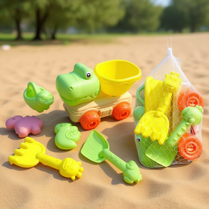 Camion da Spiaggia Dino con 6 Accessori e Spruzzatore 15x26x20 per Giochi sulla Sabbia - Product Image 3