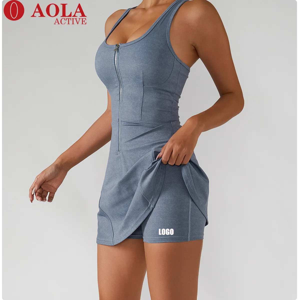 Ready To Ship 5 Piece Bra Leggings Skirt Gym Yoga Set Fitness Sets Tennis Golf Skirt