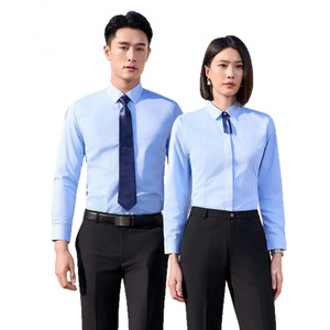 Unisex Flat Twill Cotton Shirt Three Quarter Sleeve Business Professional Attire Wrinkle Resistant Commuter Workwear Spring 2026 - Product Image 5
