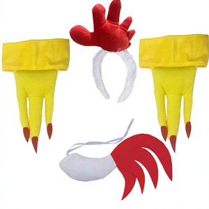 <span class=keywords><strong>Disfraz</strong></span> de Halloween para <span class=keywords><strong>mujer</strong></span>, conjunto de guantes y diadema de pavo para adultos, accesorios para fiesta de Acción de Gracias, vestidos de fiesta - Product Image 3