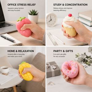 ของเล่นบีบผลไม้น่ารัก นุ่มนิ่ม รับทำลวดลายตามสั่ง เหมาะสำหรับใส่ถุงของขวัญและตกแต่งโต๊ะในบ้าน - Product Image 5
