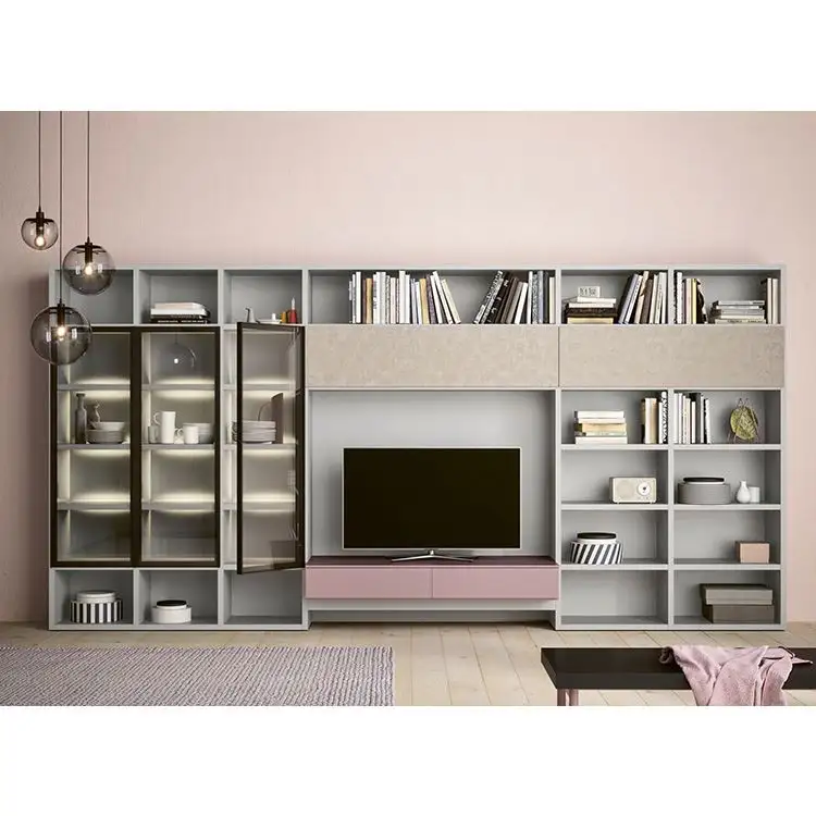 Factory Direct Malaysia Furniture Classic TV Media Cabinet Wall Units