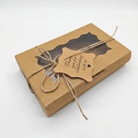 Boîte cadeau personnalisée avec fenêtre, emballage en papier en gros pour boulangerie, chocolat, biscuits et emballage cadeau pour célébrations