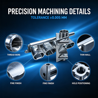 HUALONG Servicios de Mecanizado CNC de 5 Ejes de Alta Precisión para Piezas de Aluminio y Acero Inoxidable en Pequeños Lotes, Fábrica OEM
