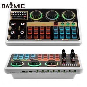 DAYMIC HC19 DJ มิกเซอร์การ์ดเสียงอินเทอร์เฟซเสียงสำหรับการถ่ายทอดสดสมาร์ทโฟนพีซี - Product Image 1