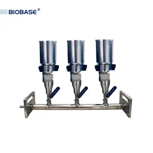 BIOBASE 3 Funnels Membrane Filtration Stainless Steel MVF-3S 3-Branch Manifolds Vacuum Filtration for lab