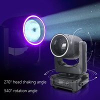 Mini Cabeza Móvil de Haz de Luz de 230W, LED de Alta Luminosidad con Control DMX para Escenarios, Discotecas y Decoración de Eventos