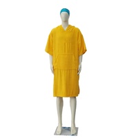 Ventes directes d'usine de poncho à capuche épaisse en coton biologique de haute qualité serviette poncho de bain pour enfants