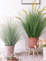 Ornement de mariage en stock expédition rapide queue de chien 120 cm de haut Simulation herbe d'oignon longue queue fausse herbe de pampa en pot