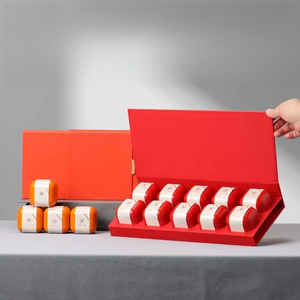 Bán buôn túi trà lưu trữ hộp trà gói trà cà phê Matcha bột thiếc lon tròn hình dạng hộp sắt với xử lý túi - Product Image 4