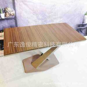 Modern Minimalist Conference <b>Table</b> Rectangle Wood Grain Base Stable <b>Office</b> Furniture - Product Image 5