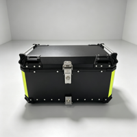 Coffre de moto en aluminium 65L durable et étanche, personnalisé, fabriqué en Chine, avec design pour la conduite à moto
