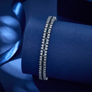 Pulsera de tenis de moda al por mayor, pulsera de mujer de circón chapado en rodio, joyería de eslabones de cadena - Product Image 4