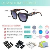 Nouvelles Lunettes de Soleil Tendance 2026 en Acétate pour Femme, Monture Large Œil de Chat, Verres Polarisés UV400 Anti-Reflet, Durables, Stock OEM