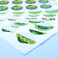 Étiquettes adhésives en PLA compostables autocollants personnalisés imperméables écologiques pour l'emballage alimentaire durable-biodégradable certifié