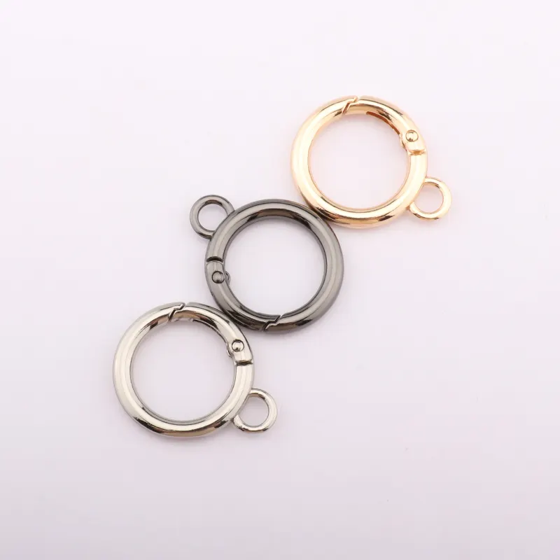 Peach heart round sling connection hook sling buckle open spring ring hardware Metal buckle