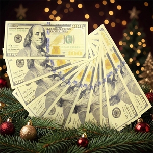 Banconota Finta da 100$ in PET con Foglia d'Oro 24K per Film, Spettacoli Teatrali, Giochi, Feste, Educazione ed Esposizione - Product Image 2