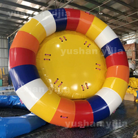 Équipement de jeux aquatiques flottants en gros d'usine, bateau disco gonflable UFO pour sports nautiques