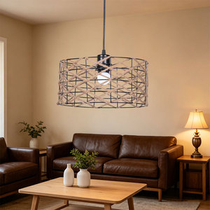 Hemp <b>Rope</b> Lampshade Round E27 LED Pendant <b>Light</b> For Industrial Japanese Style Spaces - Product Image 3