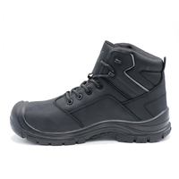 Chaussures de travail industrielles pour hommes MAXITOUGH, robustes, pour l'exploitation minière, la construction, en cuir nubuck noir, avec embout en acier S3, bottes tactiques de sécurité