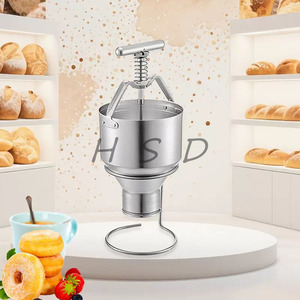 เครื่องทำโดนัทแบบมือหมุน<span class=keywords><strong>เก</strong></span>รดเชิงพาณิชย์ พร้อมตัวจ่ายแป้งแบบสปริง ใช้งานง่ายสำหรับทำโดนัทโฮม<span class=keywords><strong>เมด</strong></span>และโดนัทสำเร็จรูป - Product Image 2