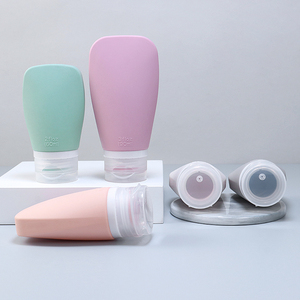 Ensemble de flacons de voyage portables en silicone 100 % étanches de 60 ml (2 oz) pour cosmétiques, rechargeables, pour lotion et shampoing, OEM - Product Image 6