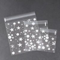Vente en gros Sacs en plastique BOPP auto-adhésifs transparents de taille personnalisée pour l'emballage individuel de biscuits, bonbons pour les chaussettes de boulangerie