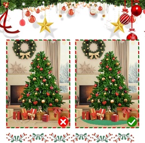 Tapete Antideslizante de Fieltro para Árbol de <span class=keywords><strong>Navidad</strong></span>, Protector Impermeable para el Suelo Bajo el Árbol, Protección Contra Derrames y Arañazos, Decoración Navideña para el Hogar - Product Image 5