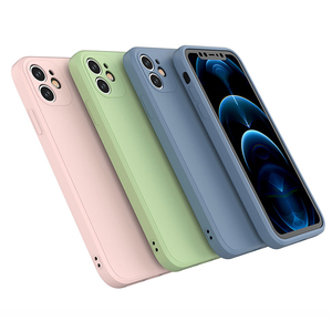 <span class=keywords><strong>Funda</strong></span> de teléfono esmerilada de TPU suave mate cuadrada a prueba de golpes de Color puro para <span class=keywords><strong>iPhone</strong></span> 13 14 15 Pro Max - Product Image 2