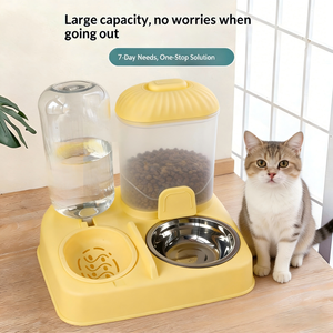 Ciotola 2-in-1 per Cani e Gatti, Dispenser d'Acqua e Ciotola per Cibo in Plastica, Fornitura Diretta dalla Fabbrica - Product Image 2