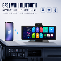 Moniteur Android CarPlay 10,26 pouces avec caméra avant et arrière, écran tactile IPS, GPS, WiFi, vision nocturne 4K, mode stationnement 5G pour véhicule