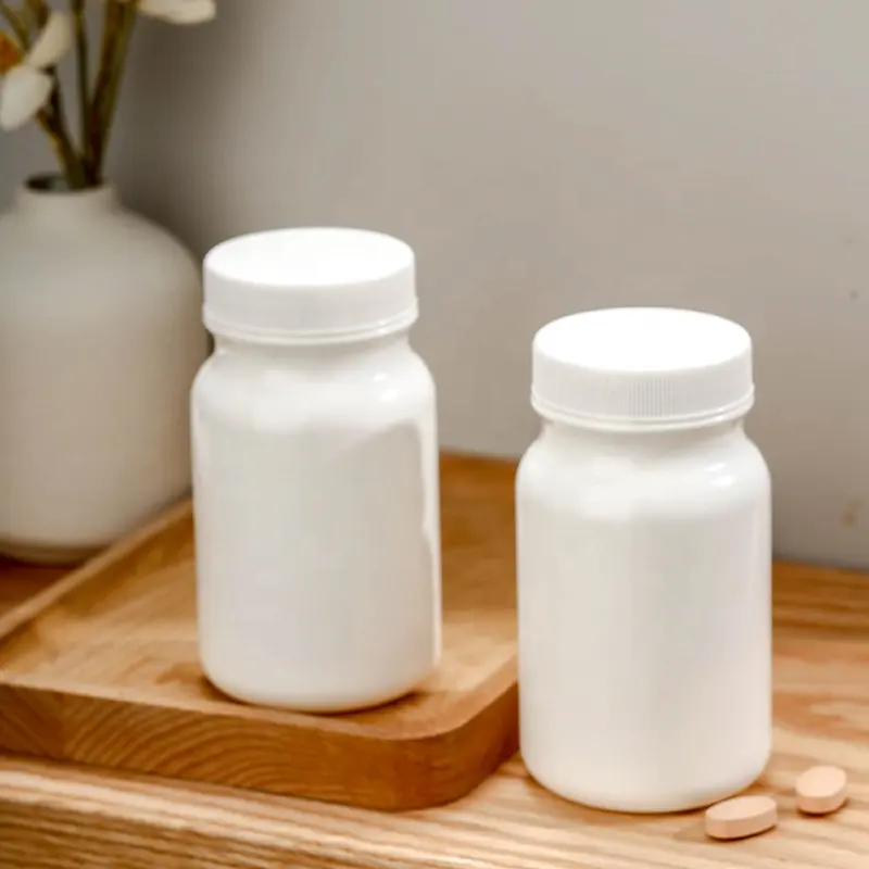 175ml produttore PE materiale tappo a vite plastica per pillola, 50ml medicina Hdpe bottiglia di colore bianco