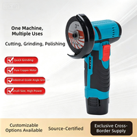 Livraison directe d'usine DMJ-12V Mini-meuleuse d'angle électrique portable à batterie lithium, moteur à balais, multifonctionnelle, portative