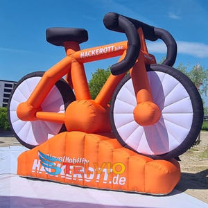 Vélo gonflable publicitaire personnalisé d'usine Grand modèle de vélo gonflable Ballon de motard gonflable géant - Product Image 3