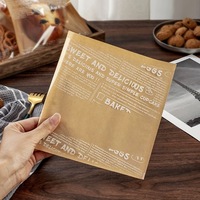 Sac d'Emballage pour Croissants en Papier Kraft, Sac Alimentaire avec Fenêtre Transparente, Sac en Plastique Thermoscellable pour Toast