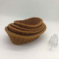 Panier à fruits pliable rotatif en bambou pour KTV, bar et stockage alimentaire