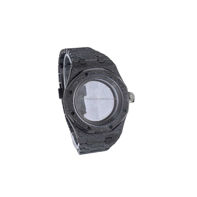 Custom 3Atm Waterproof Steel Watch Case Sapphire Crystal Glass Wristwatch Tools and Parts for Nh35 Nh36 Movement