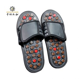 Fuß therapie Massage schuhe Akupunktur punkte Indoor Für Männer Frauen Rutsch feste Reflex zonen massage Sandalen Akupressur Hausschuhe - Product Image 2