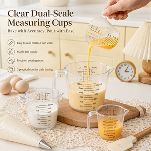 Tasse à mesurer haute capacité de qualité alimentaire pour liquides et ingrédients en poudre, idéale pour la cuisine - Product Image 1