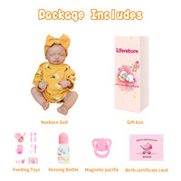 Boneka Bayi Reborn Realistis Lifereborn 20 Inci Mata Tertutup Tidur Anak Laki-laki Boneka Bayi Baru Lahir untuk Bermain & Hadiah