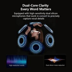 デジタルアイウェア ChatGPT LEDライト搭載 ウェアラブルビデオ録画 1080P 翻訳機能付きスマートグラス AI 4Kカメラ搭載 試験用 - Product Image 2