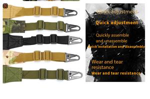 Sangle de fusil en nylon DF MK2, sangle tactique multifonctionnelle, sangle d'épaule modulaire réglable avec rembourrage et clip - Product Image 4