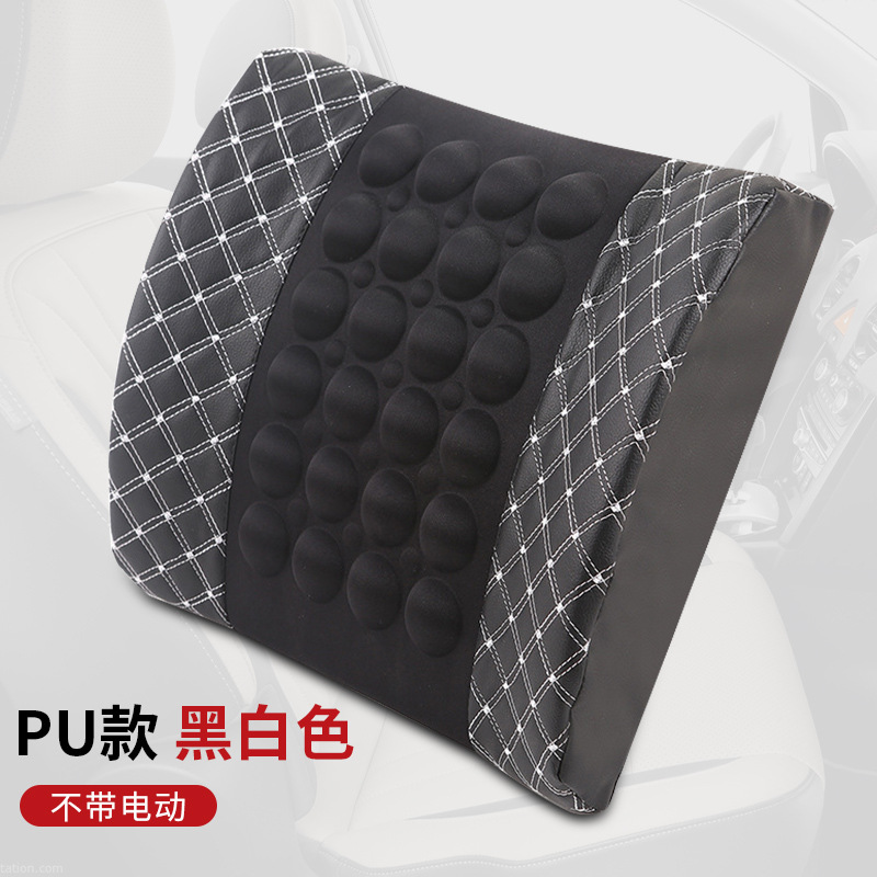 Cuero PU blanco y negro