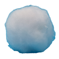 Fibre de polyester vierge solide 100 % pour fil mélangé à filature annulaire, matériaux de béton et de rembourrage, matière première textile