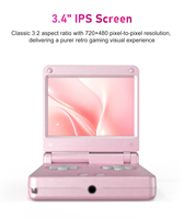 Consolas de Videojuegos New RG SP Anbernic, Pantalla IPS de 3.4 Pulgadas, Linux de 64 Bits, Juegos Retro, Compatible con Multijugador en Línea a Través de Wi-Fi