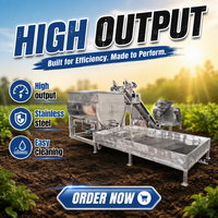 Machine automatique de découpe et de décongélation horizontale pour viande de bœuf et de mouton congelée, capacité 800L-2000L