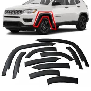 Car Wheels Fender Flares Cover Protector For Jeep Compass 2011 - 2018