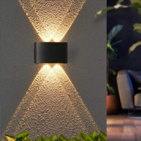 Applique murale LED moderne étanche 6W IP65 pour intérieur/extérieur AC85-265V montage mural pour la décoration intérieure, la cour et le jardin.