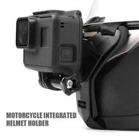 Support de casque noirs pour gopro, porte-casque de Moto, support menton, caméra, accessoire, nouveau
